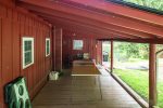 covered porch, ping pong table